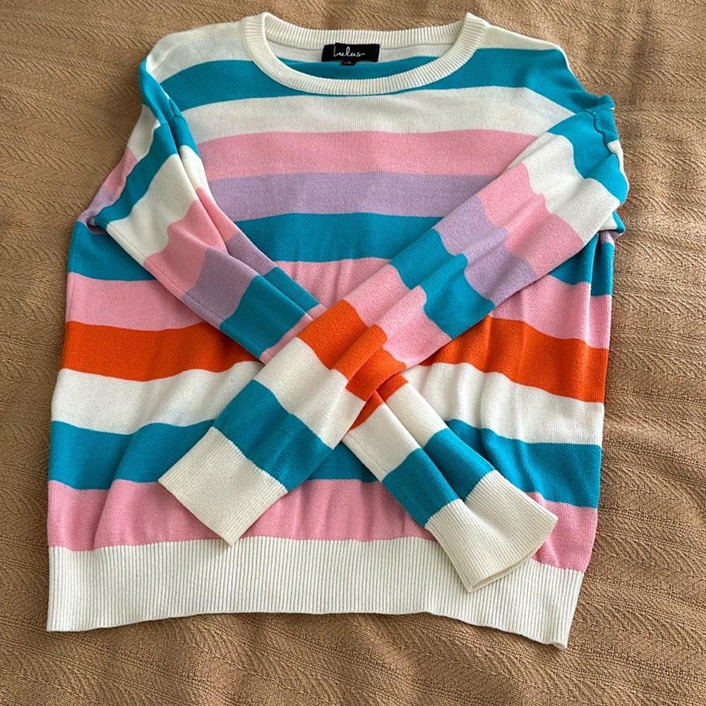 Multicolor striped sweater